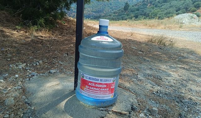 Bozdoğan Belediyesi’nden yangınlara karşı damacanalı önlem