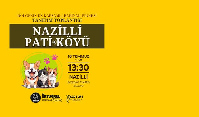 Nazilli Belediyesi barınak projesini tanıtacak
