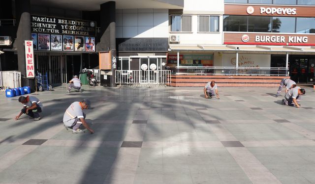 Nazilli meydanı pırıl pırıl oldu