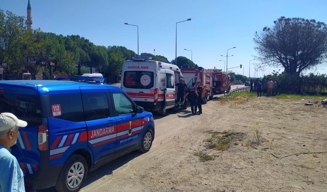 Hakimiyeti kaybolan otomobil fidanlığa uçtu: 1 yaralı