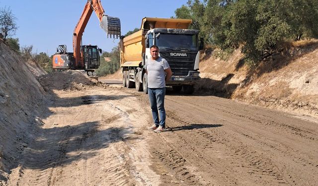 Bozdoğan’da yol çalışmaları sürüyor