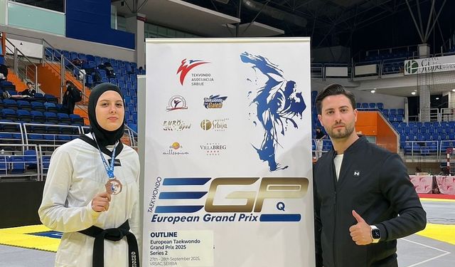 Aydınlı Elifnaz Avrupa’dan bronz madalya ile döndü