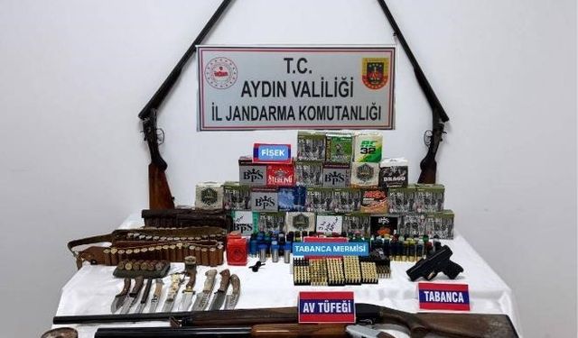 Aydın’da silah ve uyuşturucu operasyonu: 2 gözaltı