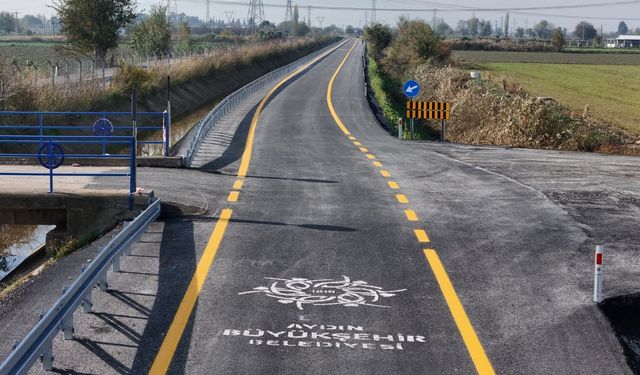 İncirliova ile Aydın Şehir Hastanesi arasında yol yapım çalışmaları tamamlandı