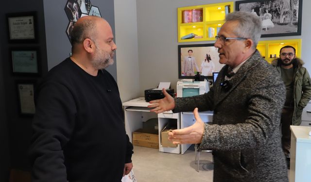 Başkan Tetik'ten Nazilli esnafına yeni yıl kutlaması