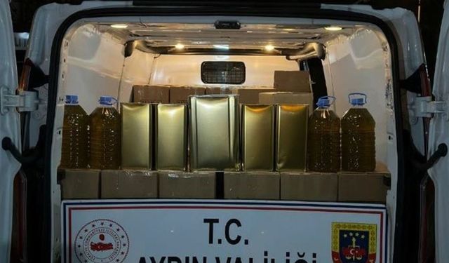 Nazilli’de kaçak zeytinyağı operasyonu