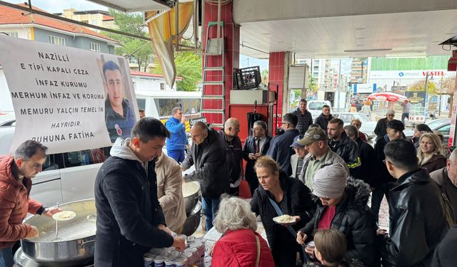 Nazilli’de hayatını kaybeden infaz koruma memuru için hayır düzenlendi
