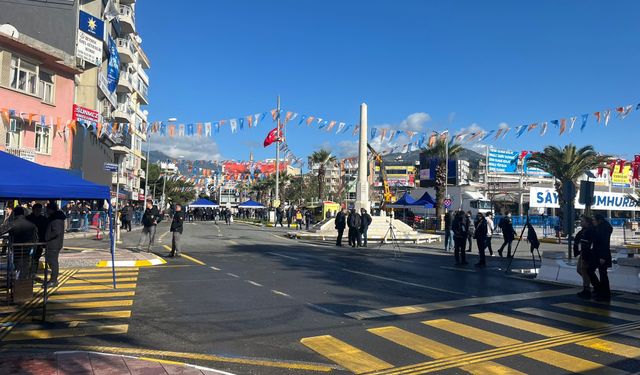 Erdoğan’ın Aydın programı öncesi vatandaşlar alana alınmaya başlandı