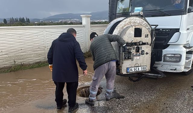 Aydın'da kuvvetli yağışlara büyükşehir ve ASKİ'den anında müdahale