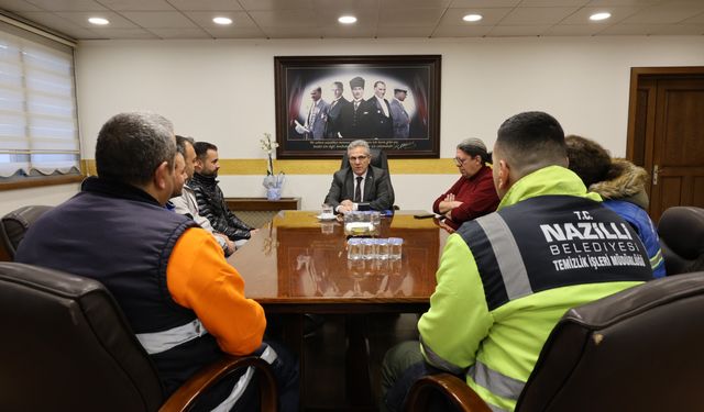 Belediye personellerinden Başkan Tetik’e teşekkür