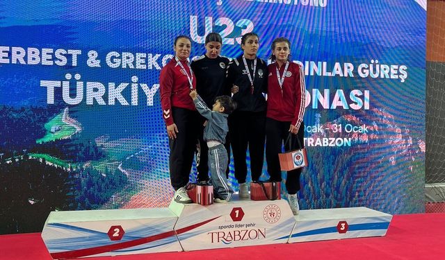 Aydınlı güreşçi, Trabzon’dan madalyayla döndü