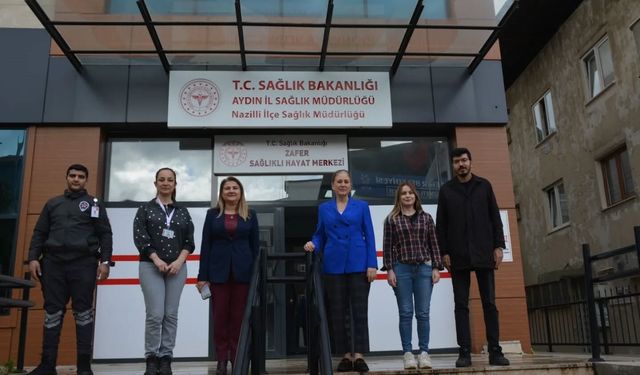 Kaymakam Küpeli Kan, Nazilli’de sağlık çalışmalarını yerinde inceledi
