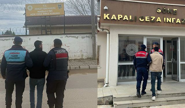 Aydın'da aranan 2 hükümlü yakalandı