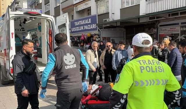 Nazilli’de motosiklet ile yaya çarpıştı: 1 yaralı
