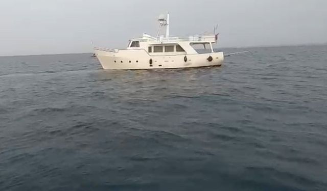 İtalya rotasındaki özel teknede düzensiz göçmen operasyonu