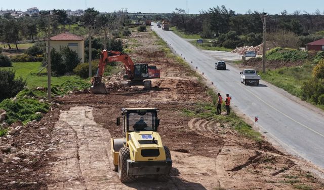 Başkan Çerçioğlu’ndan Akbük’te yol yenileme çalışması