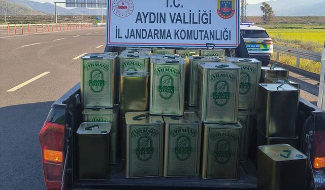 Nazilli'de 1 milyon TL değerinde taklit zeytinyağı ele geçirildi