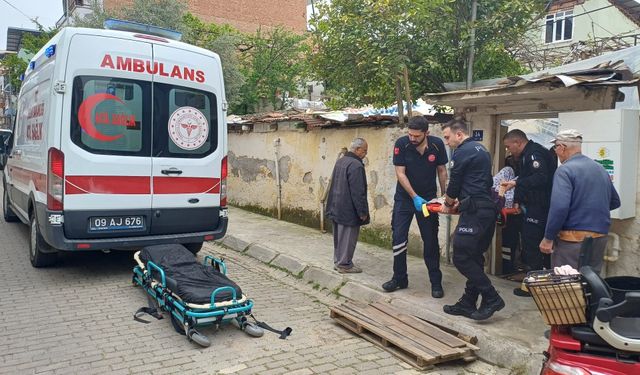 Evin bahçesinde düşen yaşlı kadın için ekipler seferber oldu