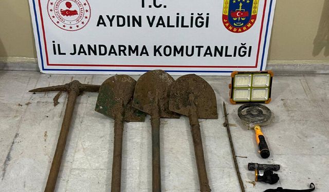 Kaçak kazıya suçüstü