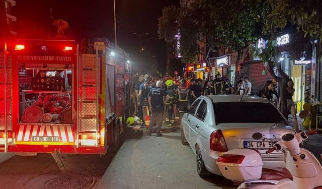 Aydın'da iş yerinde yangın paniği
