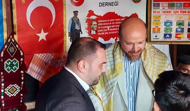 Fenerbahçe taraftarı Bilal Erdoğan'a Aydın'da madalyalı sarı kanarya sürprizi