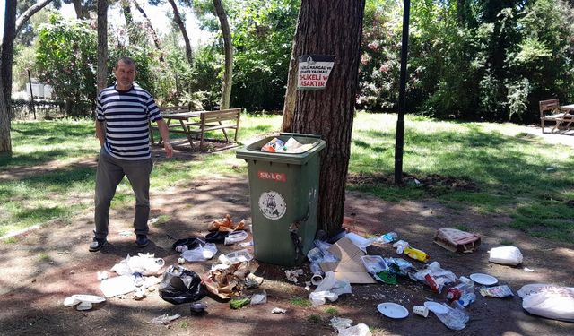 Bu park bir gecede bu hale geldi