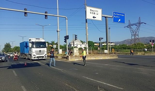 Nazilli'de otomobil ile motosiklet çarpıştı: 1 ağır yaralı