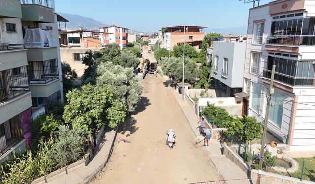Nazilli'de 10 sokakta asfalt mesaisi başladı