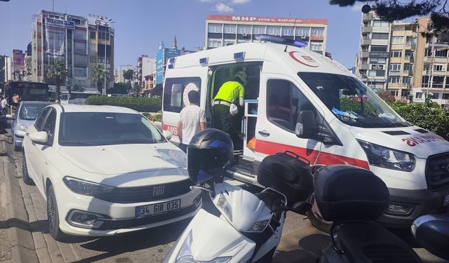 Motosiklet 3 metre sürüklendi, sürücü yaralandı