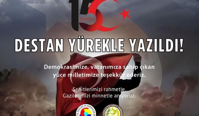 NAZİLLİ TİCARET BORSASI 15 TEMMUZ İLANI