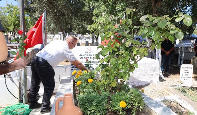 Şehit jandarma er Altun mezarı başında anıldı