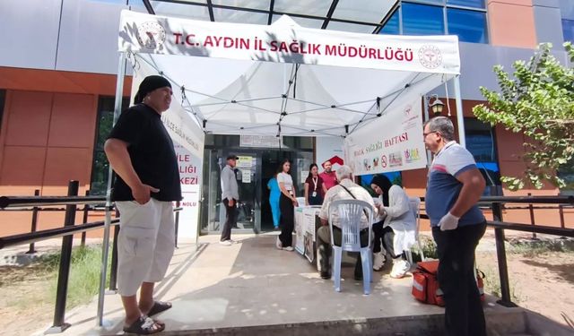 Nazilli'de vatandaşların sağlık karnesi çıkarıldı