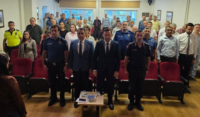 Kuyucak'ta okul güvenliği toplantısı yapıldı