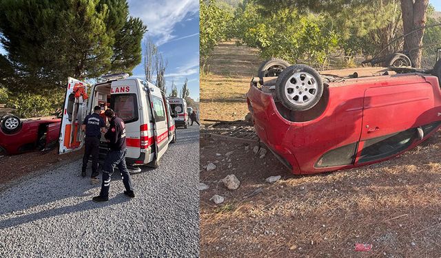 Otomobil takla attı: 1 yaralı
