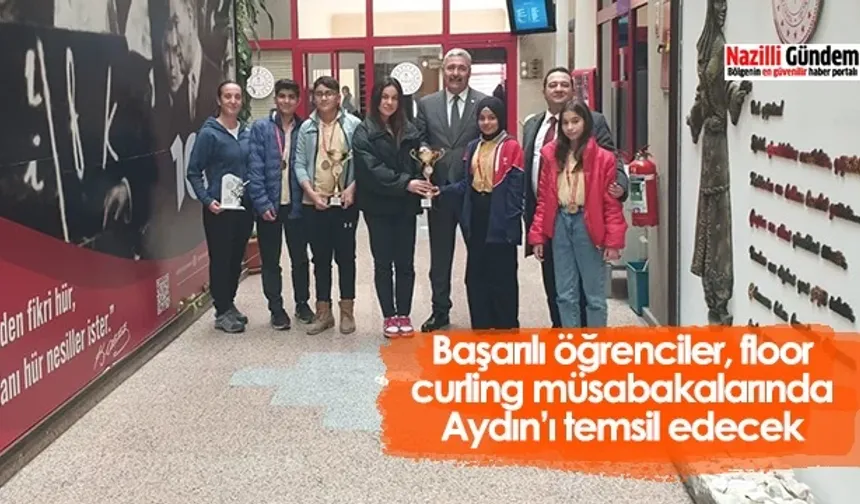 Başarılı öğrenciler, floor curling müsabakalarında Aydın’ı temsil edecek