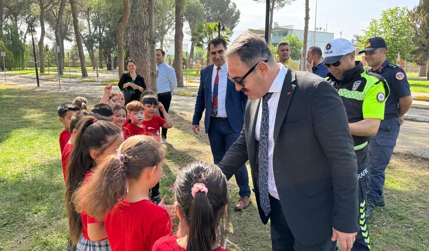Nazilli’de Miniklere Trafik Eğitimi