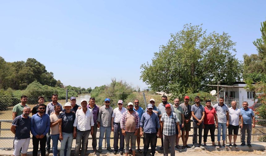 Aydın’da çiftçilerin su eylemi