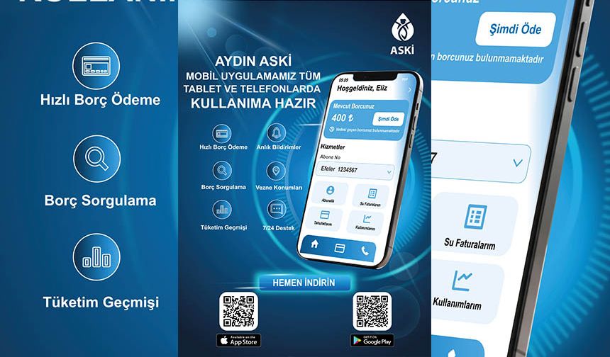 ASKİ Mobil Uygulaması Aydınlıların hizmetinde