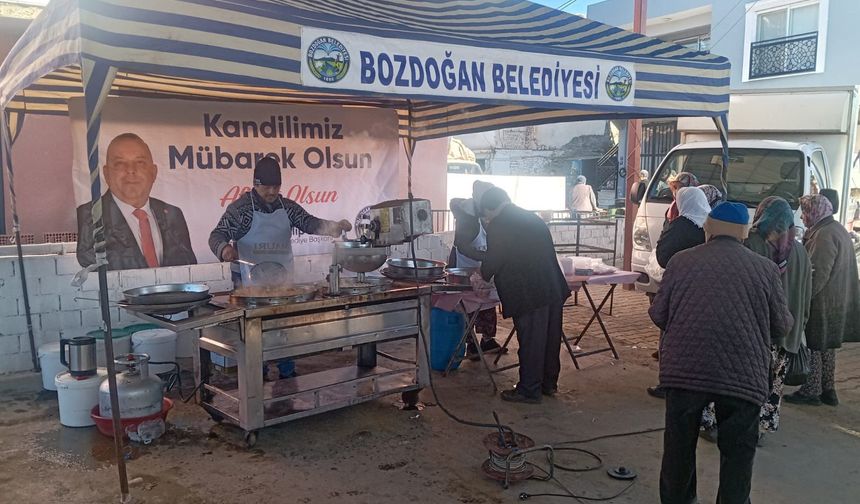 Bozdoğan Belediyesi’nden vatandaşa lokma ikramı