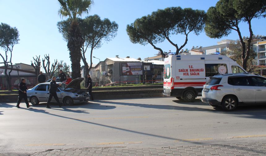 Minibüs ile otomobil çarpıştı: 1 yaralı