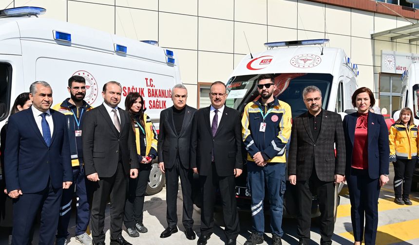Aydın'da acil sağlık filosuna 16 yeni ambulans