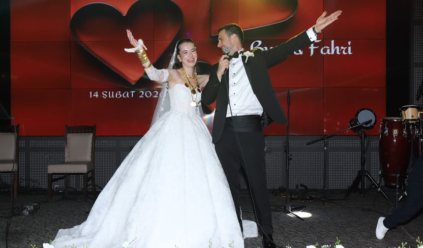 Nazilli’de masal gibi gece.. Buse ve Fahri hayatlarını birleştirdi