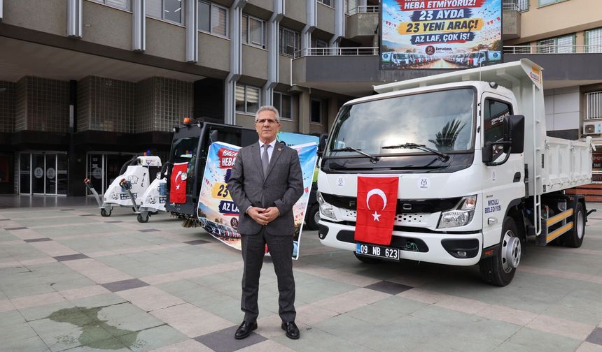 Nazilli Belediyesi’nden 23 ayda 23 yeni araç