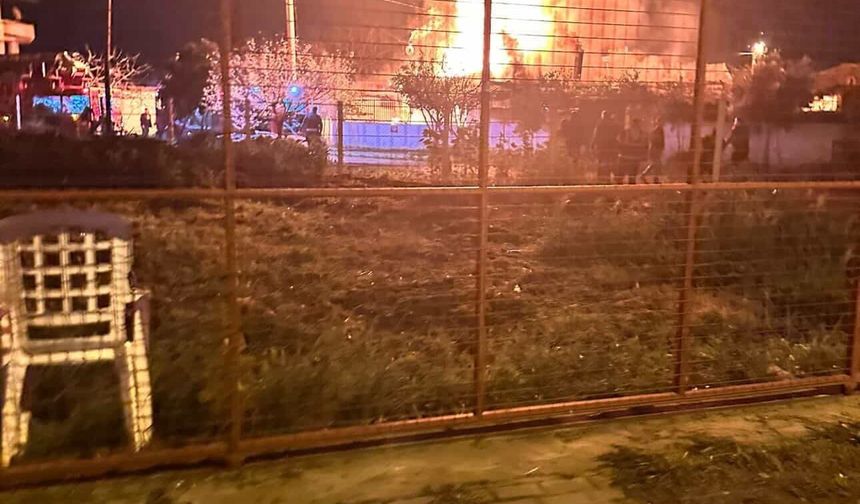 Aydın'da bir evde yangın çıktı