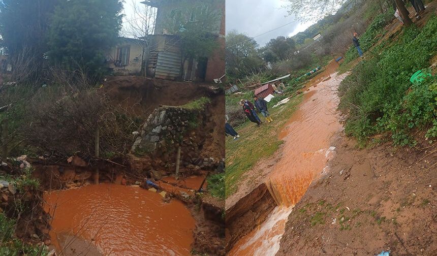 Çakırlar Çayı taştı, yıkılma riski olan ev tahliye edildi