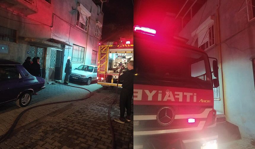 Gece yarısı mutfak yangını paniğe neden oldu