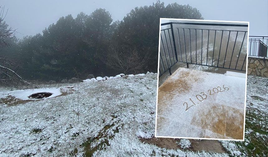 Bayramda Nazilli’ye kar sürprizi! Yüksek kesimler beyaza büründü