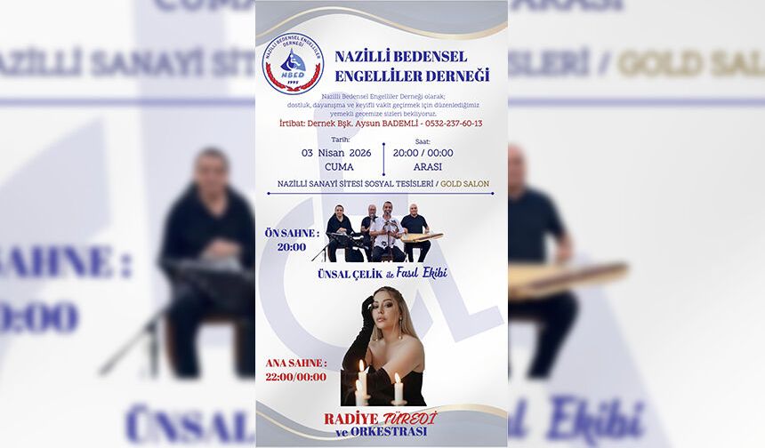 Nazilli’de anlamlı gece.. Dayanışma ve müzik bir arada