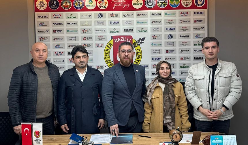 Nazilli basınına güçlü destek.. 15 aylık iş birliği protokolü