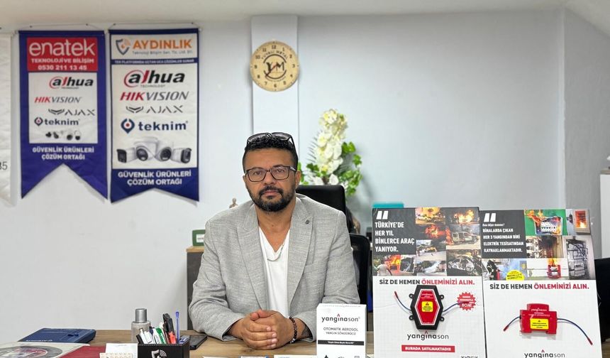 Nazilli’de araç ve pano yangınları tarihe karışacak! Otomatik yangın söndürücü Enatek’te